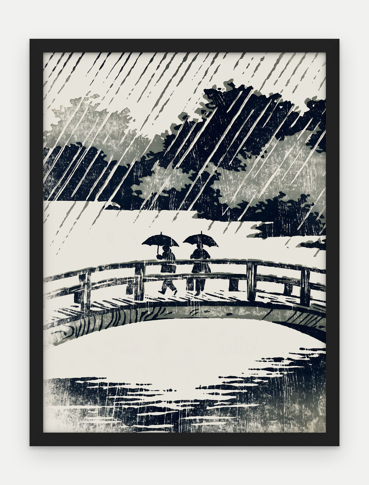 Plakat Most w ramie, oprawa: drewno czarne, format 30 × 40 cm