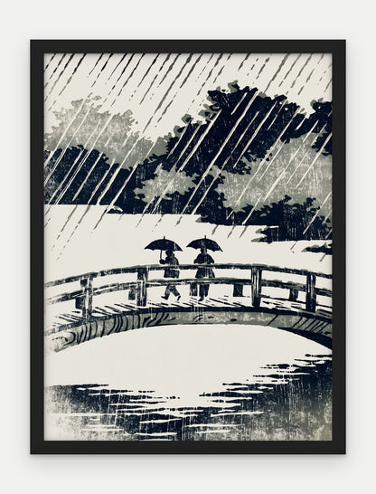 Plakat Most w ramie, oprawa: drewno czarne, format 30 × 40 cm