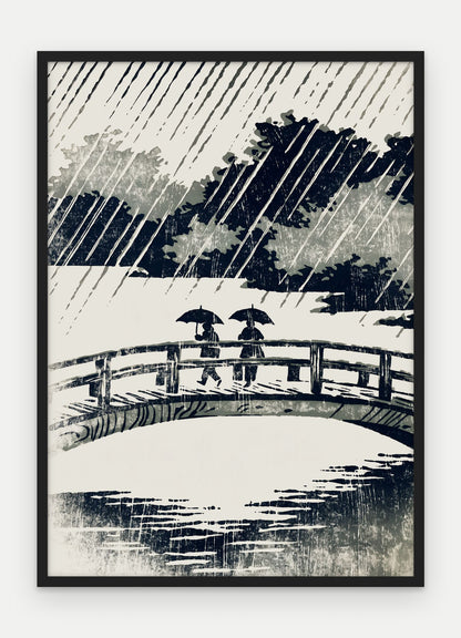 Plakat Most w ramie, oprawa: drewno czarne, format 50 × 70 cm