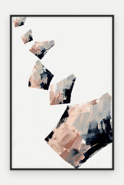 Plakat Odłamki w ramie, oprawa: aluminium czarne, format 40 × 60 cm
