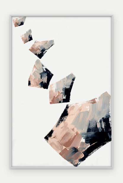 Plakat Odłamki w ramie, oprawa: aluminium srebrne, format 40 × 60 cm
