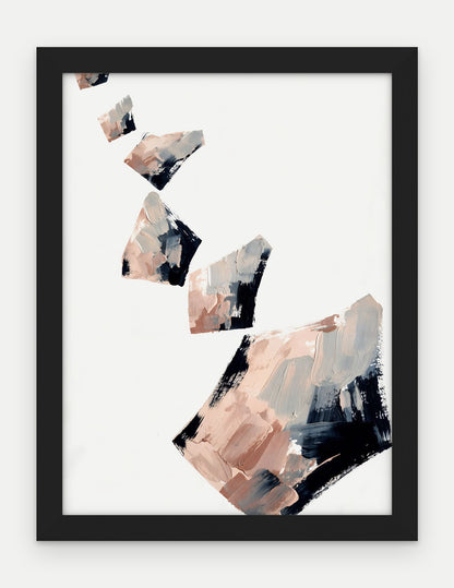 Plakat Odłamki w ramie, oprawa: drewno czarne, format 30 × 40 cm