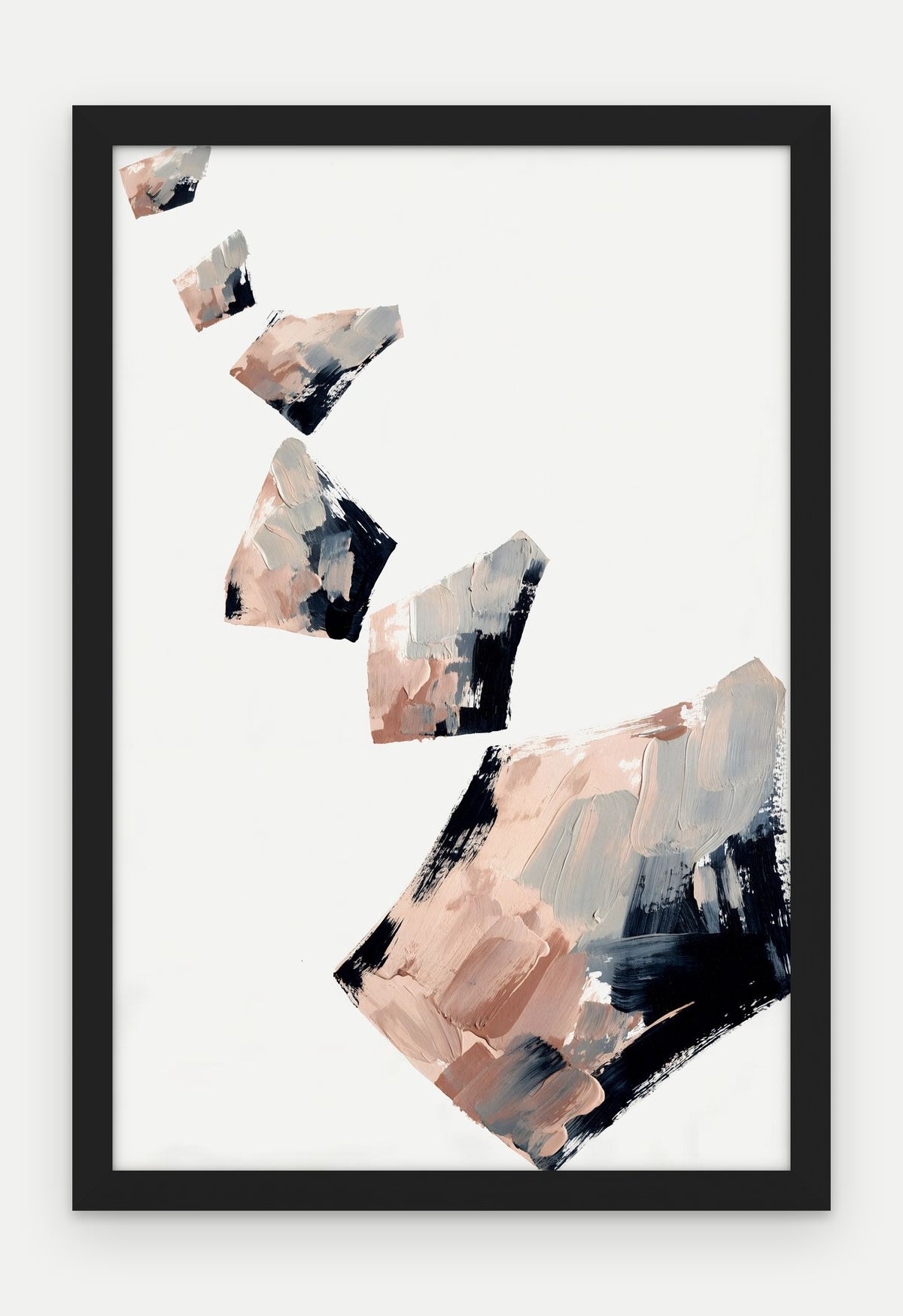 Plakat Odłamki w ramie, oprawa: drewno czarne, format 40 × 60 cm