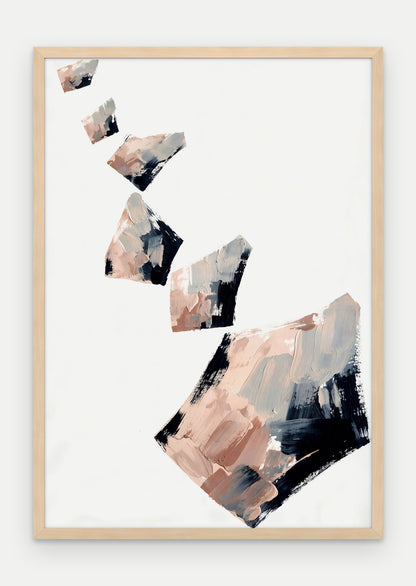 Plakat Odłamki w ramie, oprawa: drewno naturalne, format 70 × 100 cm