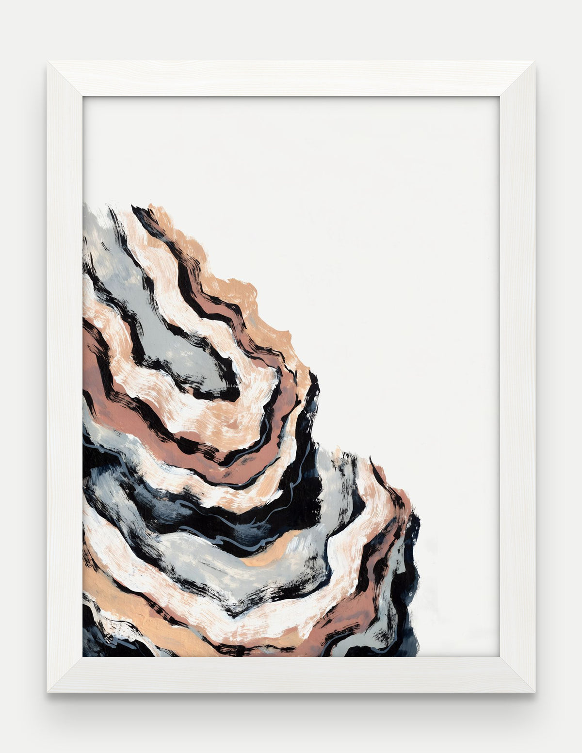 Obraz na płótnie Osad w ramie, oprawa: drewno białe, format 30 × 40 cm