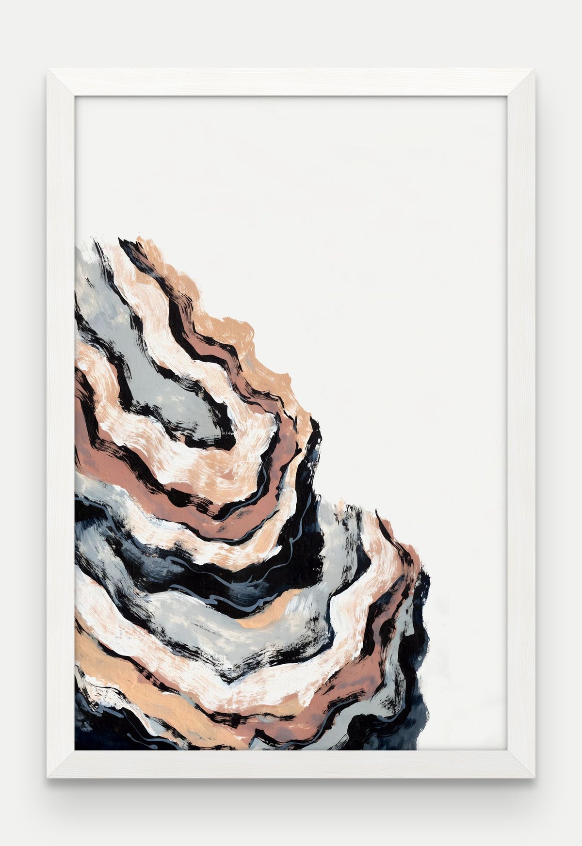 Obraz na płótnie Osad w ramie, oprawa: drewno białe, format 40 × 60 cm