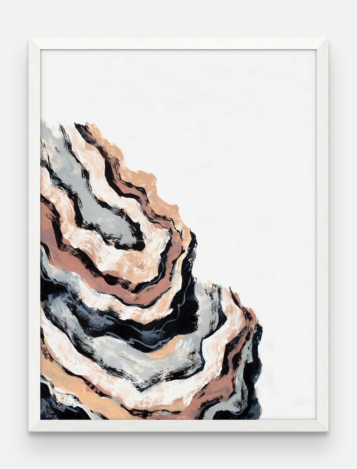 Obraz na płótnie Osad w ramie, oprawa: drewno białe, format 60 × 80 cm