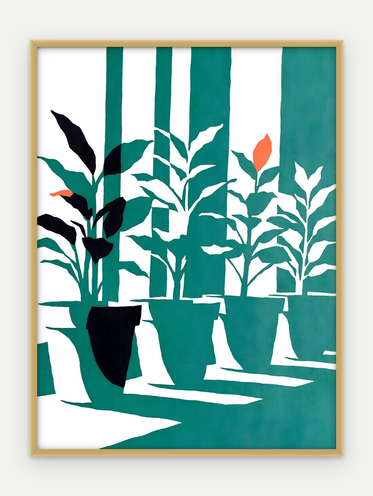Plakat Parapet w ramie, oprawa: aluminium złote, format 30 × 40 cm