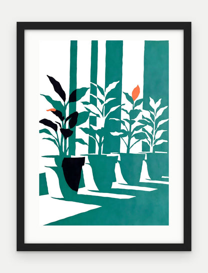 Plakat Parapet w ramie, oprawa: drewno czarne, z passe-partout, format 30 × 40 cm