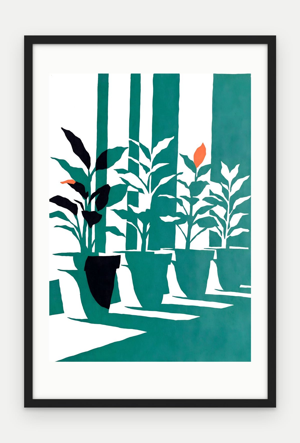 Plakat Parapet w ramie, oprawa: drewno czarne, z passe-partout, format 40 × 60 cm