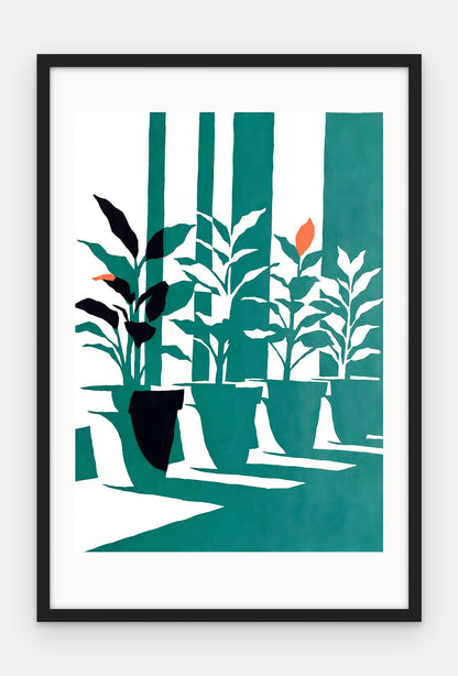 Plakat Parapet w ramie, oprawa: drewno czarne, z passe-partout, format 40 × 60 cm