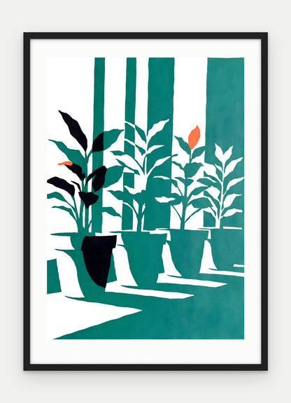 Plakat Parapet w ramie, oprawa: drewno czarne, z passe-partout, format 50 × 70 cm