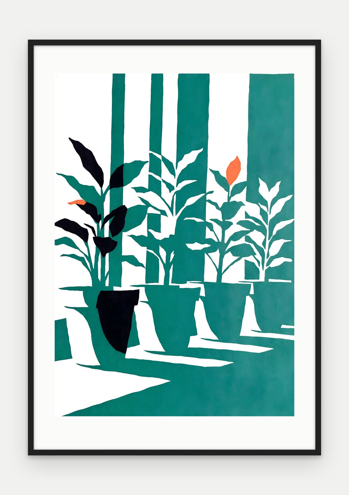 Plakat Parapet w ramie, oprawa: drewno czarne, z passe-partout, format 70 × 100 cm