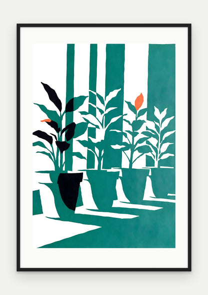 Plakat Parapet w ramie, oprawa: drewno czarne, z passe-partout, format 70 × 100 cm