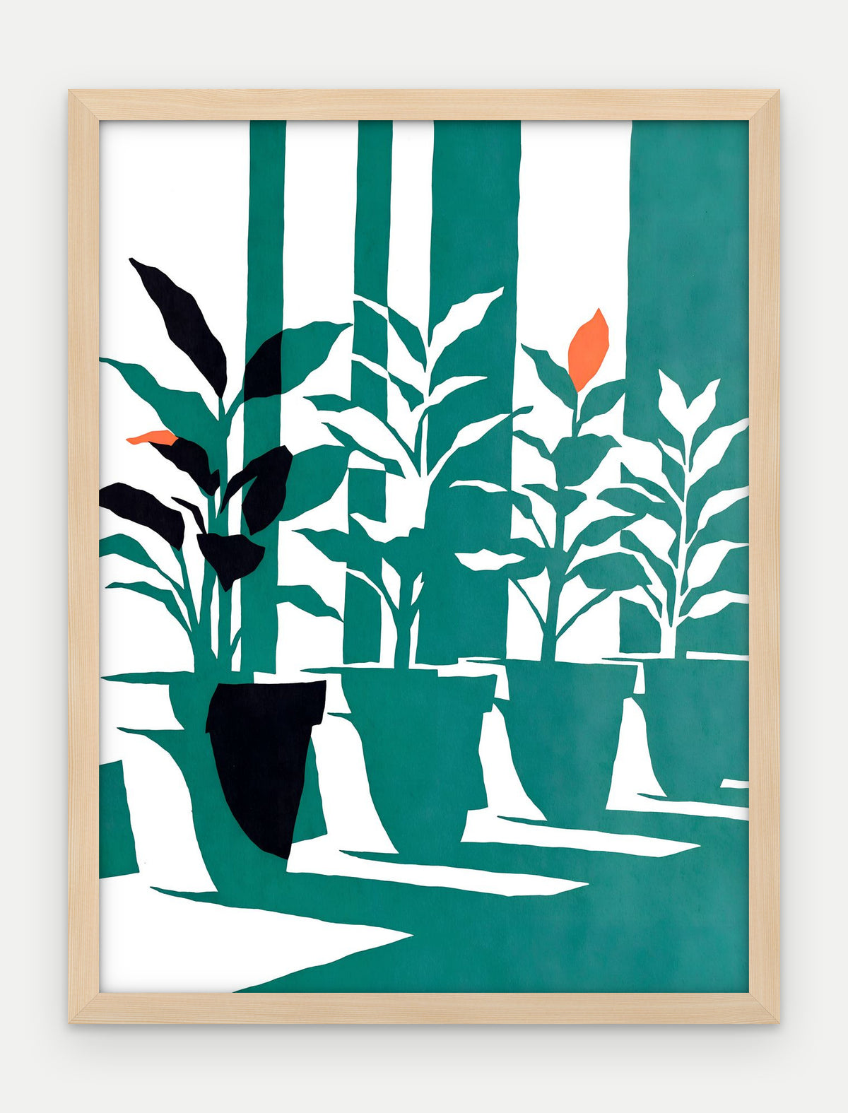 Plakat Parapet w ramie, oprawa: drewno naturalne, format 30 × 40 cm