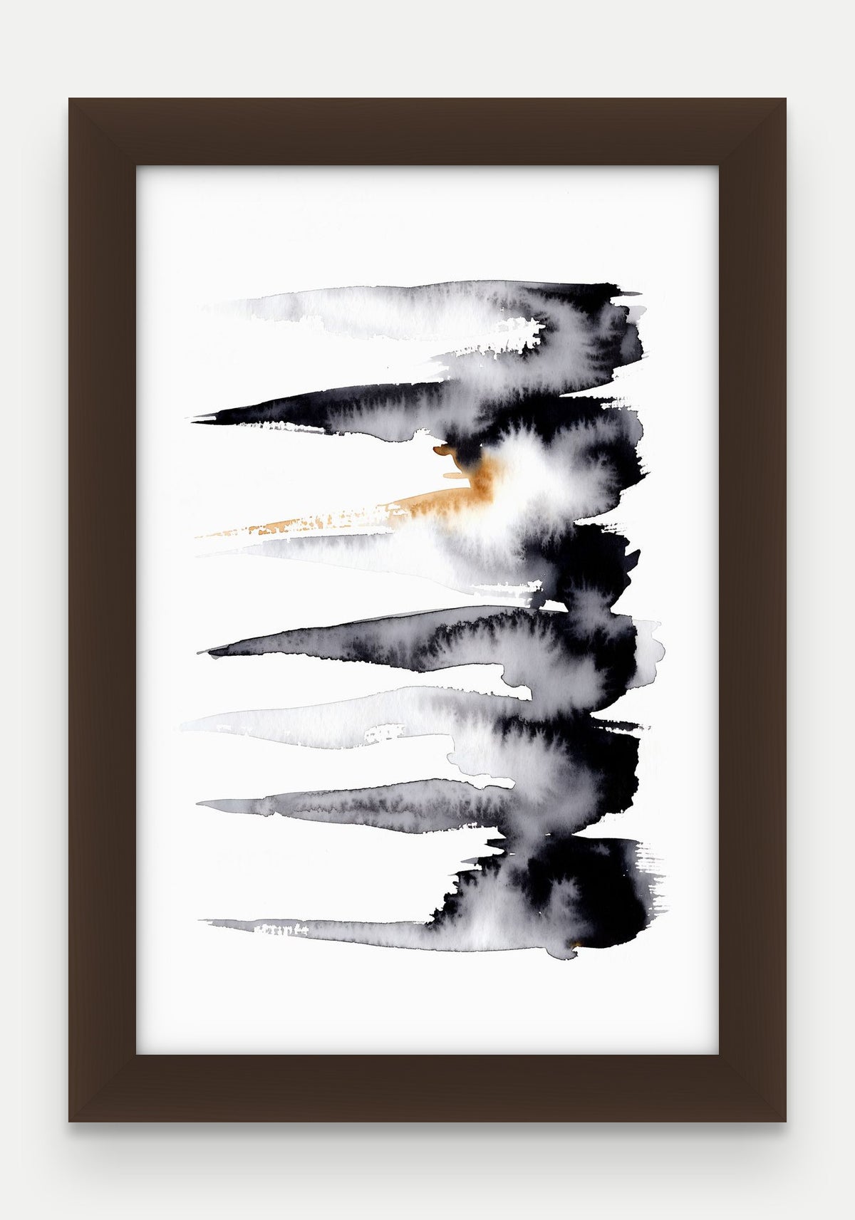 Obraz na płótnie Pasma w ramie, oprawa: drewno brązowe, format 20 × 30 cm