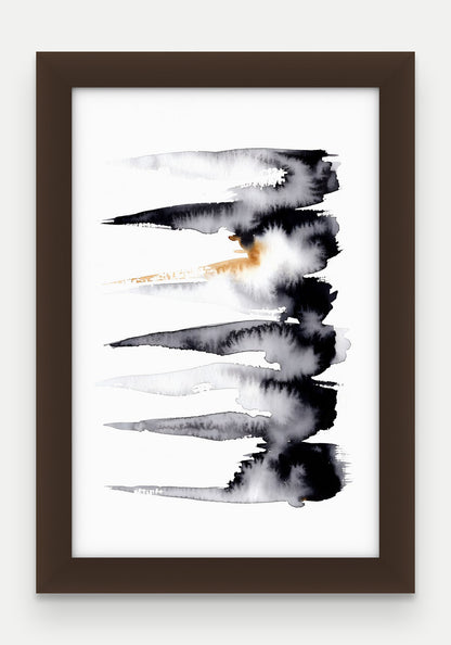 Obraz na płótnie Pasma w ramie, oprawa: drewno brązowe, format 20 × 30 cm