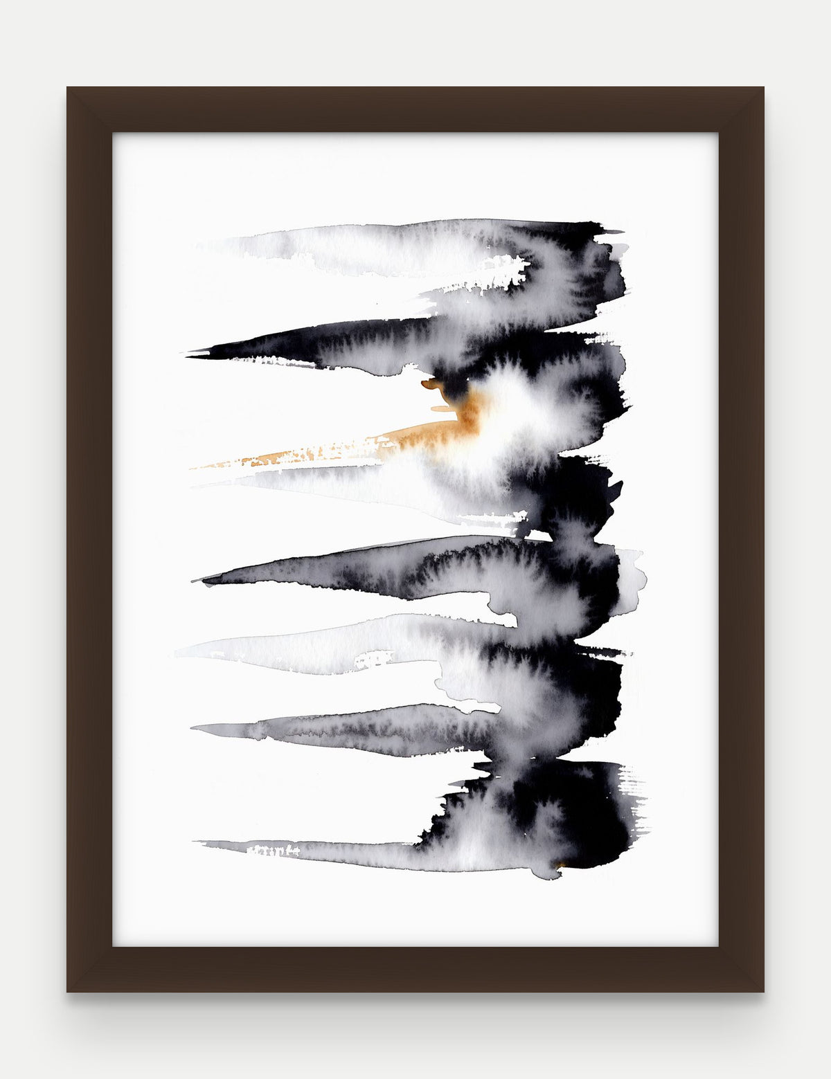 Obraz na płótnie Pasma w ramie, oprawa: drewno brązowe, format 30 × 40 cm