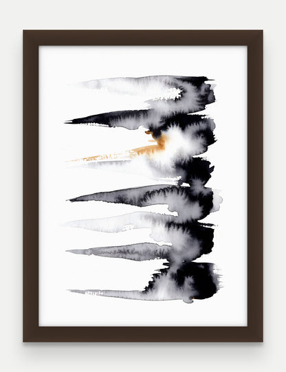 Obraz na płótnie Pasma w ramie, oprawa: drewno brązowe, format 30 × 40 cm