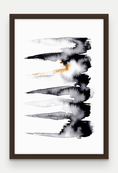 Obraz na płótnie Pasma w ramie, oprawa: drewno brązowe, format 40 × 60 cm