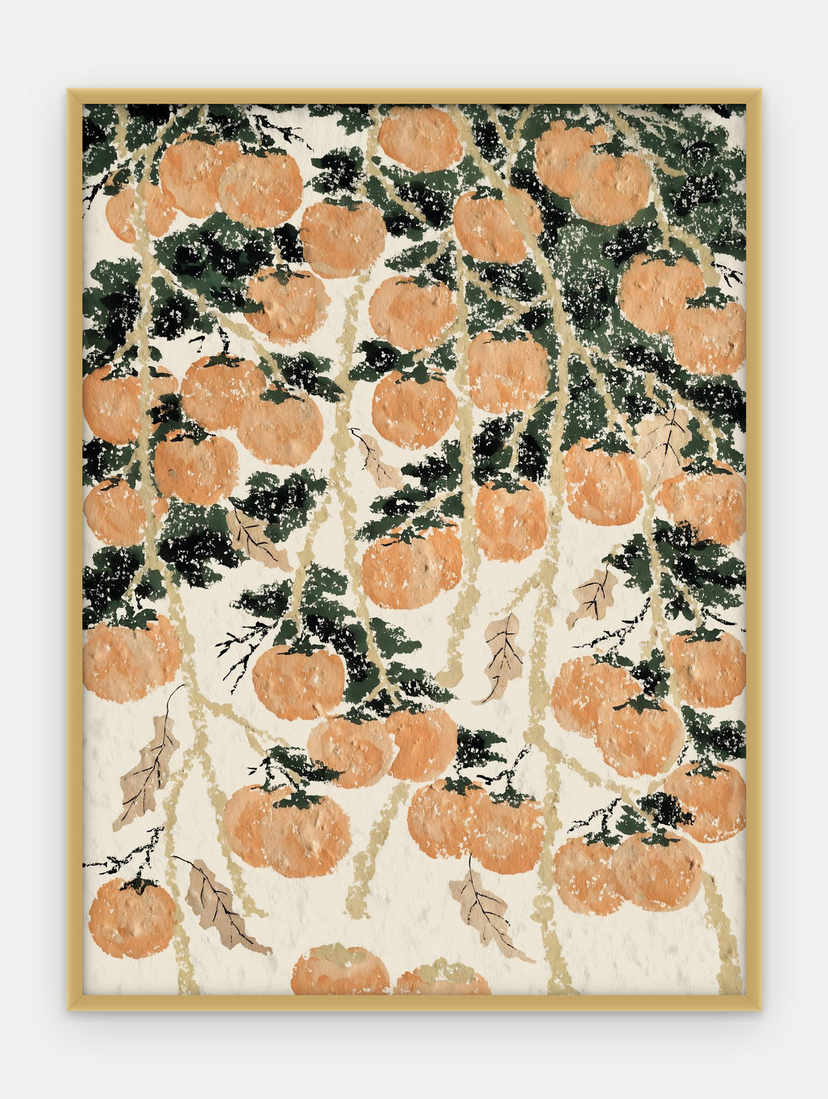 Plakat Persymona w ramie, oprawa: aluminium złote, format 30 × 40 cm