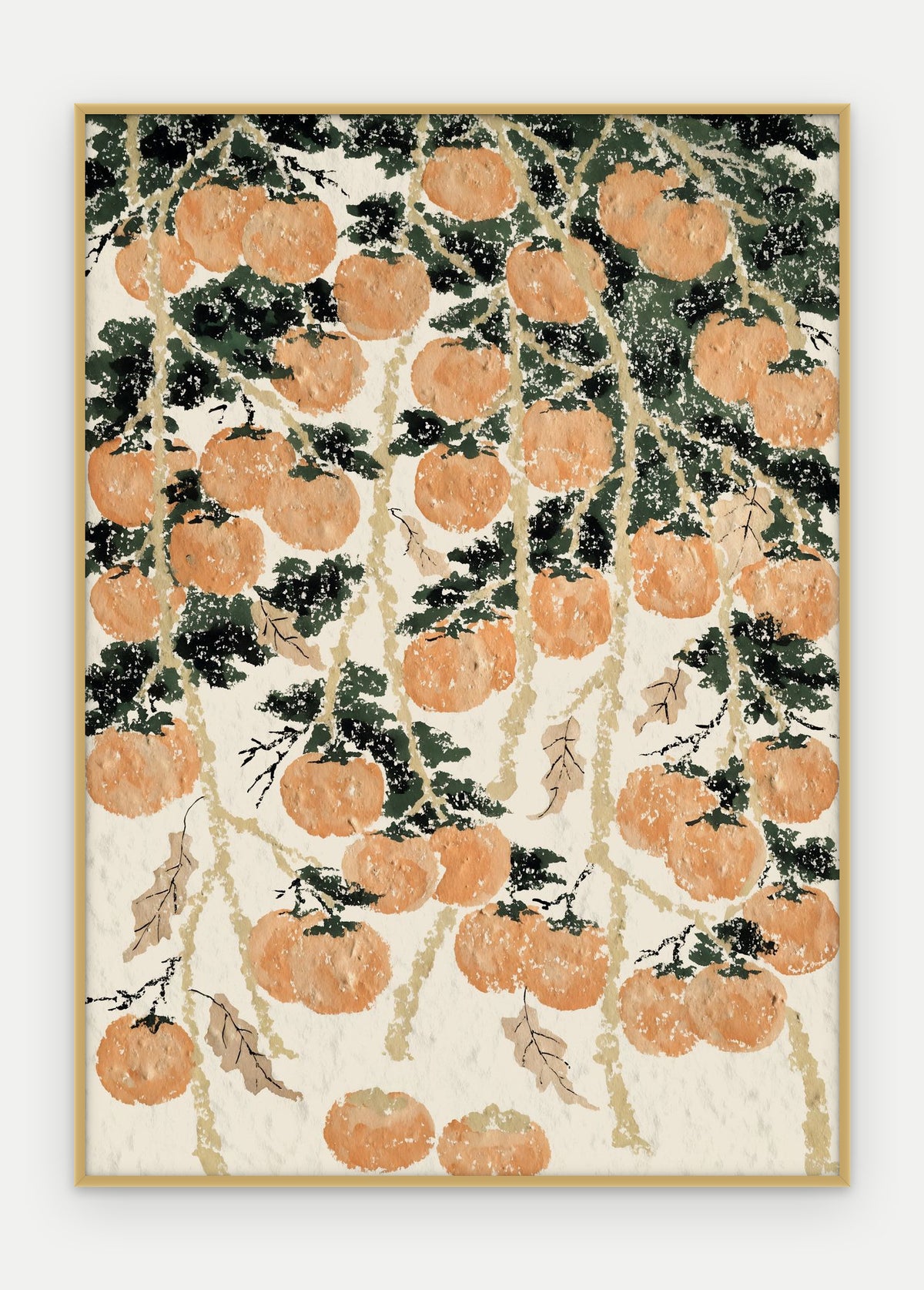 Plakat Persymona w ramie, oprawa: aluminium złote, format 50 × 70 cm