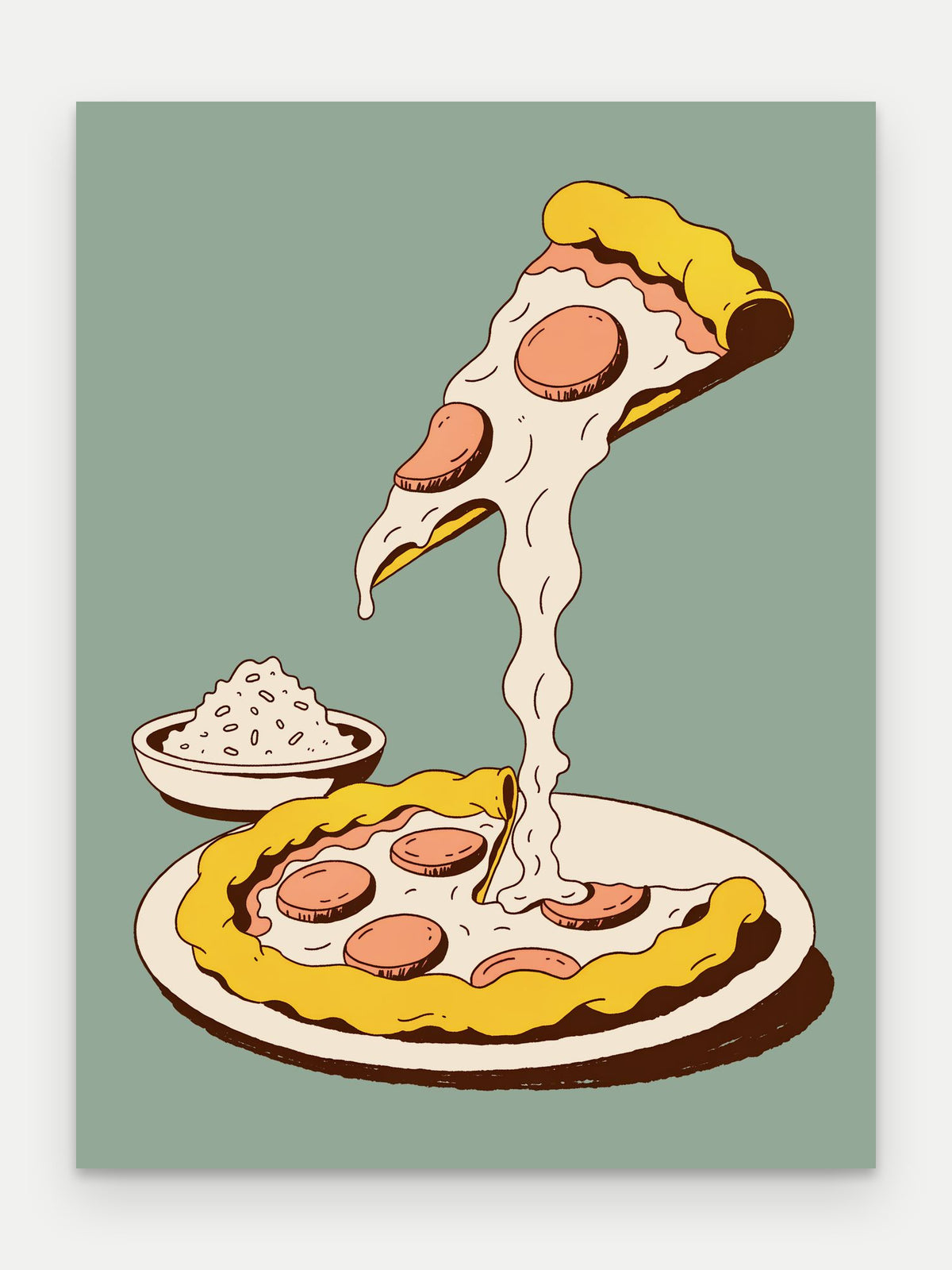 Obraz na płótnie Pizza na blejtramie, bez ramy, format 60 × 80 cm