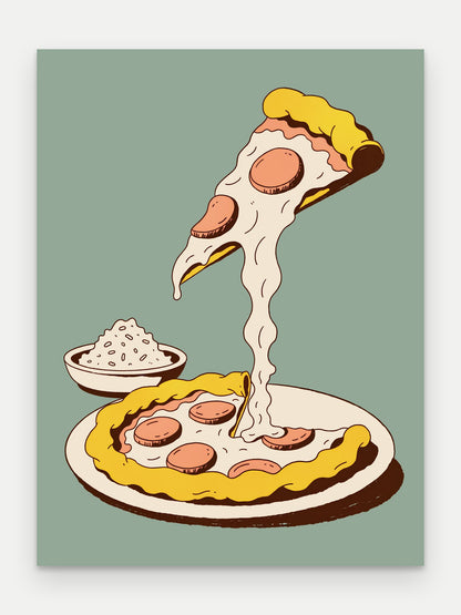 Obraz na płótnie Pizza na blejtramie, bez ramy, format 60 × 80 cm