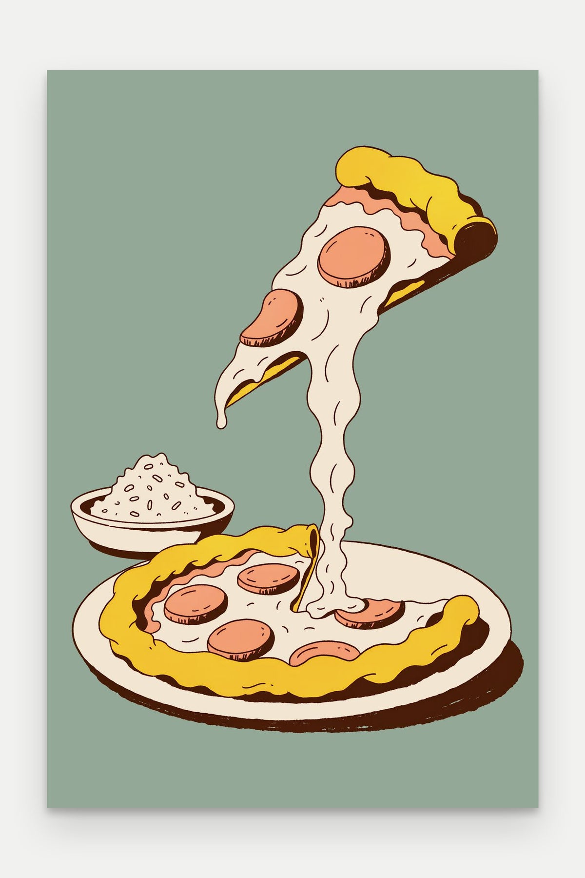 Obraz na płótnie Pizza na blejtramie, bez ramy, format 80 × 120 cm