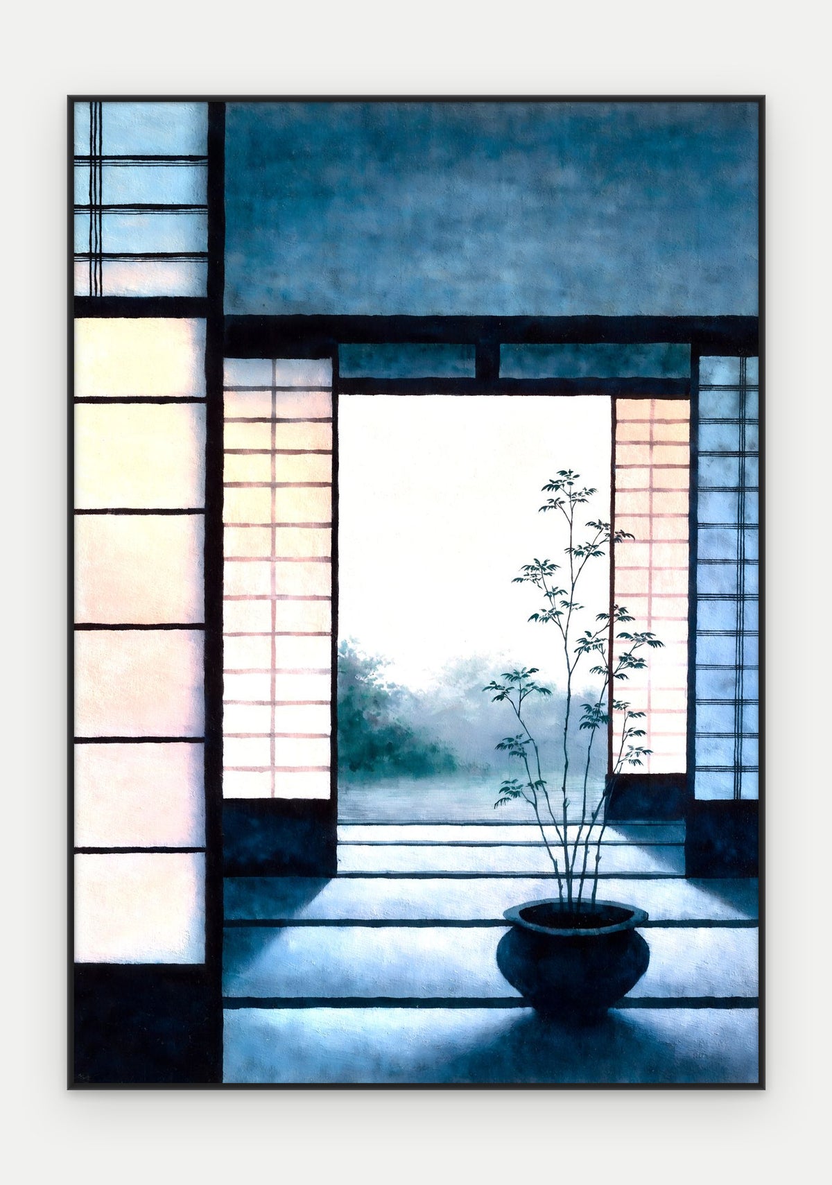 Plakat Próg w ramie, oprawa: aluminium czarne, format 70 × 100 cm
