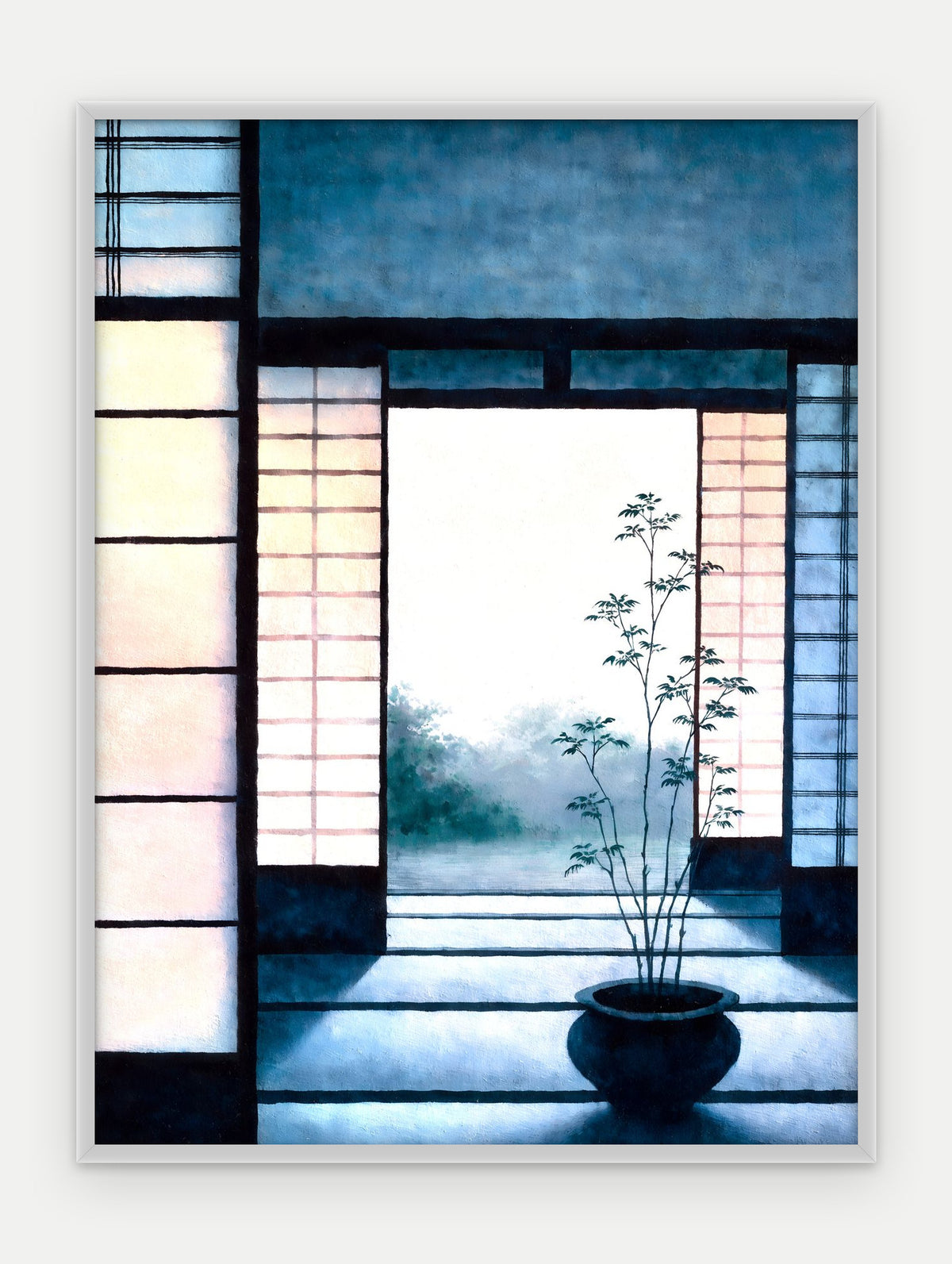 Plakat Próg w ramie, oprawa: aluminium srebrne, format 30 × 40 cm