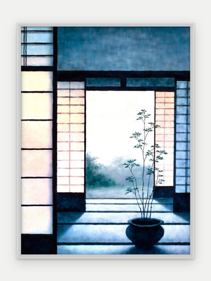 Plakat Próg w ramie, oprawa: aluminium srebrne, format 30 × 40 cm