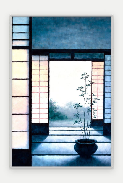 Plakat Próg w ramie, oprawa: aluminium srebrne, format 40 × 60 cm