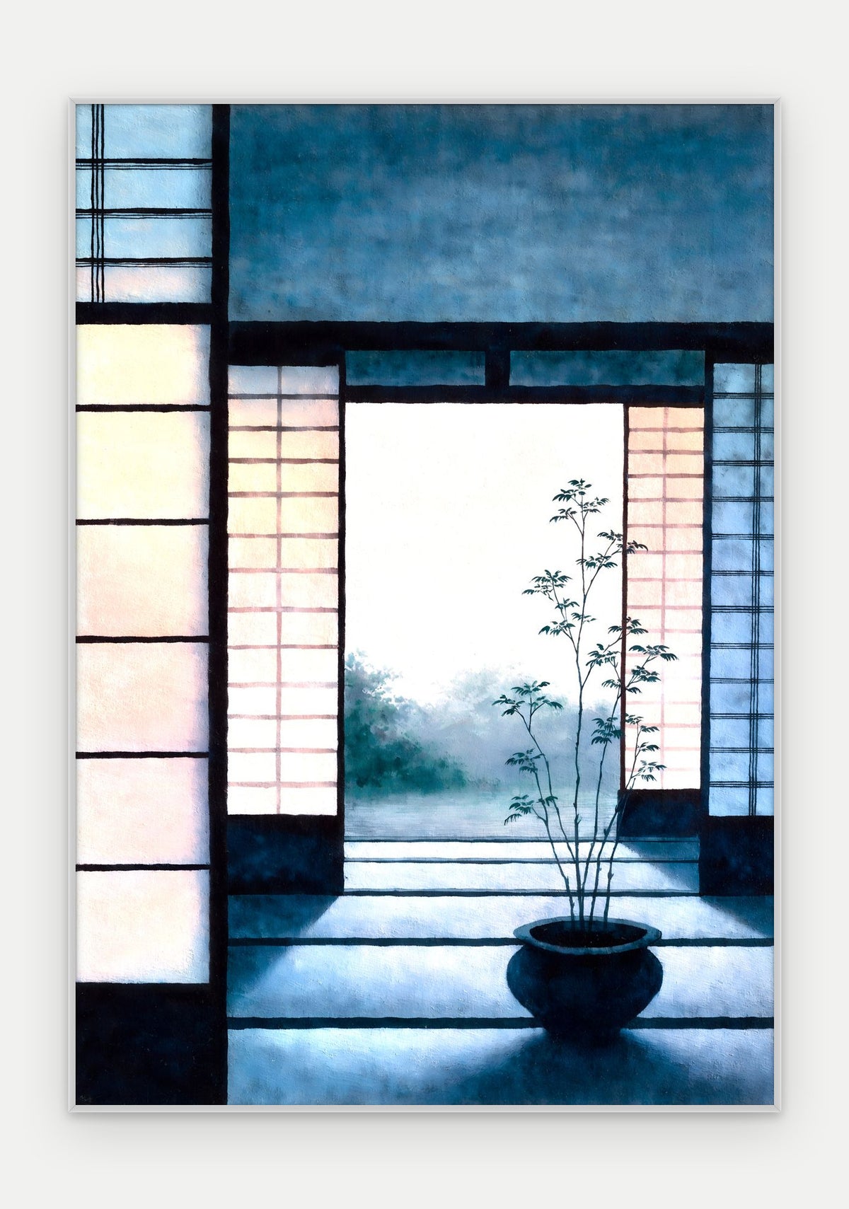 Plakat Próg w ramie, oprawa: aluminium srebrne, format 70 × 100 cm