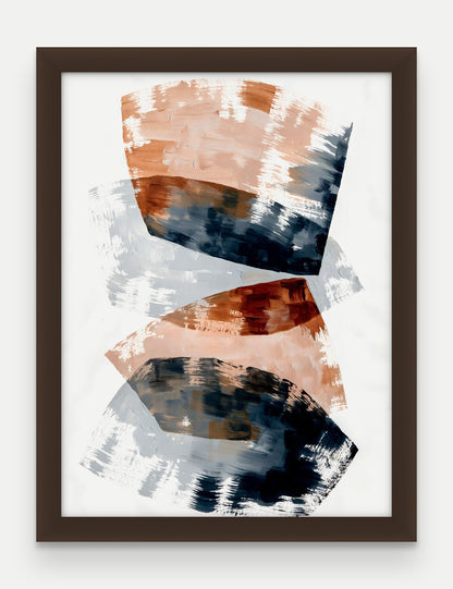 Obraz na płótnie Prześwit w ramie, oprawa: drewno brązowe, format 30 × 40 cm