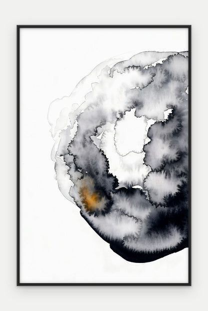 Plakat Rozlew w ramie, oprawa: aluminium czarne, format 40 × 60 cm