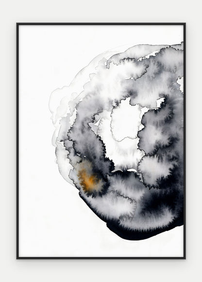 Plakat Rozlew w ramie, oprawa: aluminium czarne, format 50 × 70 cm