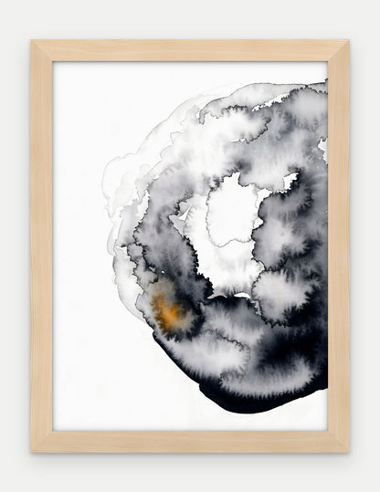 Plakat Rozlew w ramie, oprawa: drewno naturalne, format 30 × 40 cm
