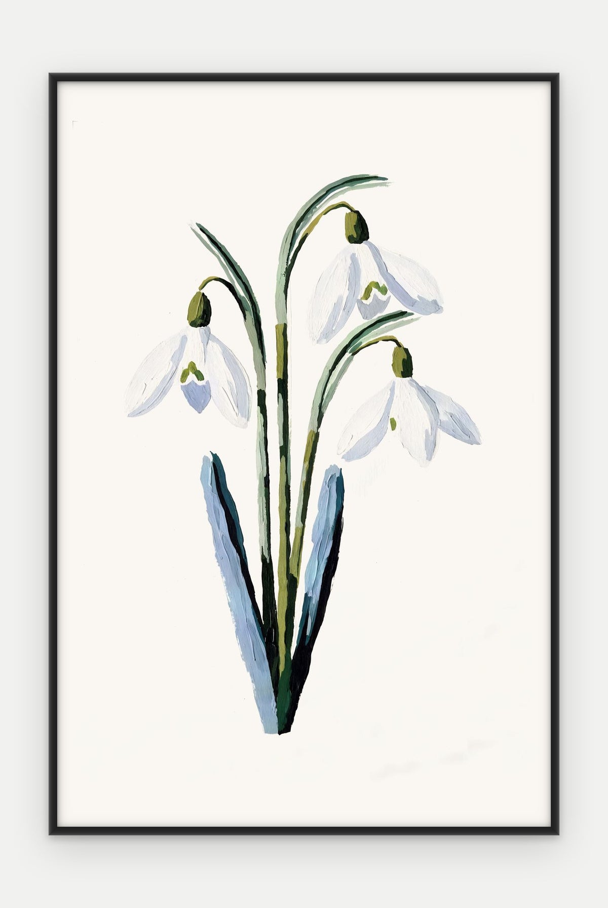 Plakat Przebiśnieg w ramie, oprawa: aluminium czarne, format 40 × 60 cm