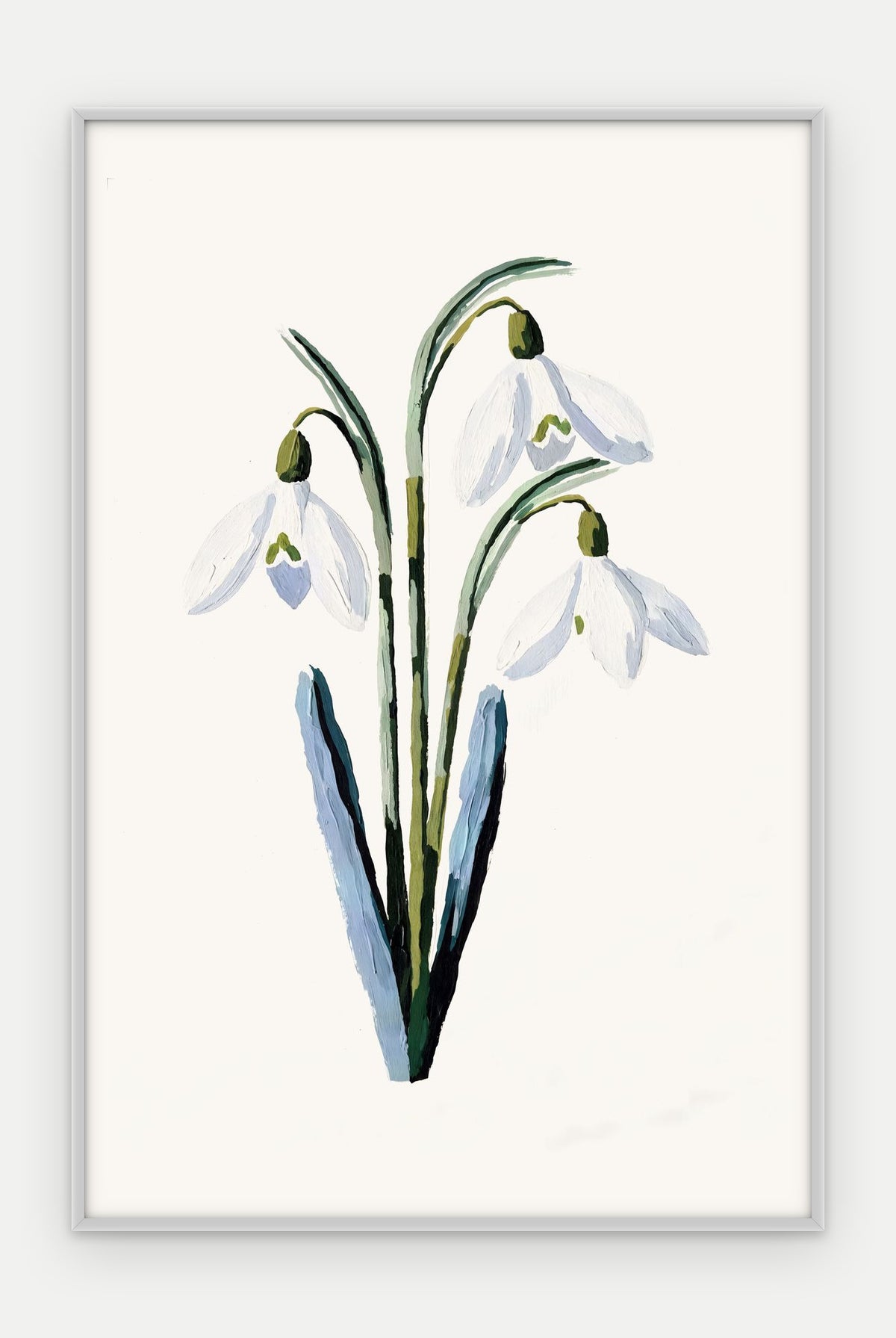 Plakat Przebiśnieg w ramie, oprawa: aluminium srebrne, format 40 × 60 cm