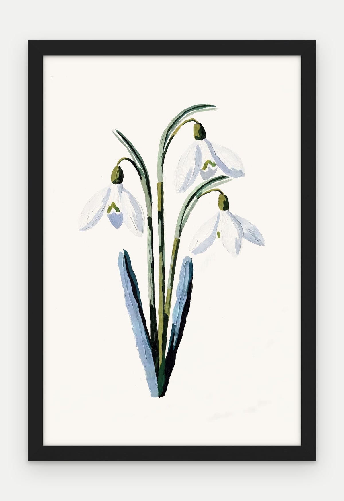Plakat Przebiśnieg w ramie, oprawa: drewno czarne, format 40 × 60 cm