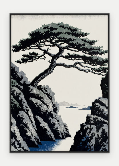 Plakat Sosna w ramie, oprawa: aluminium czarne, format 50 × 70 cm