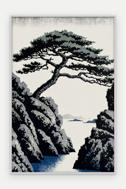 Plakat Sosna w ramie, oprawa: aluminium srebrne, format 40 × 60 cm