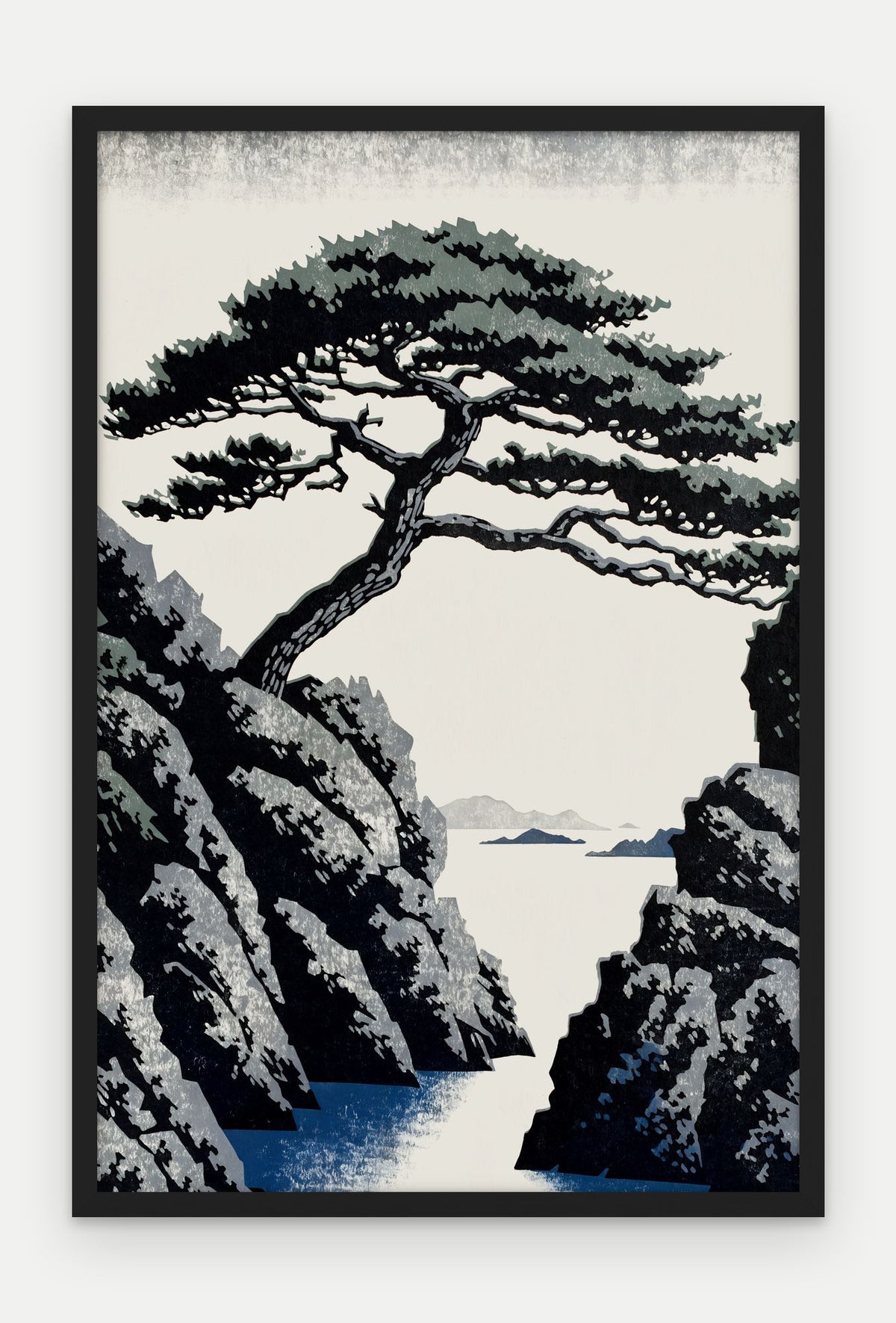 Plakat Sosna w ramie, oprawa: drewno czarne, format 40 × 60 cm