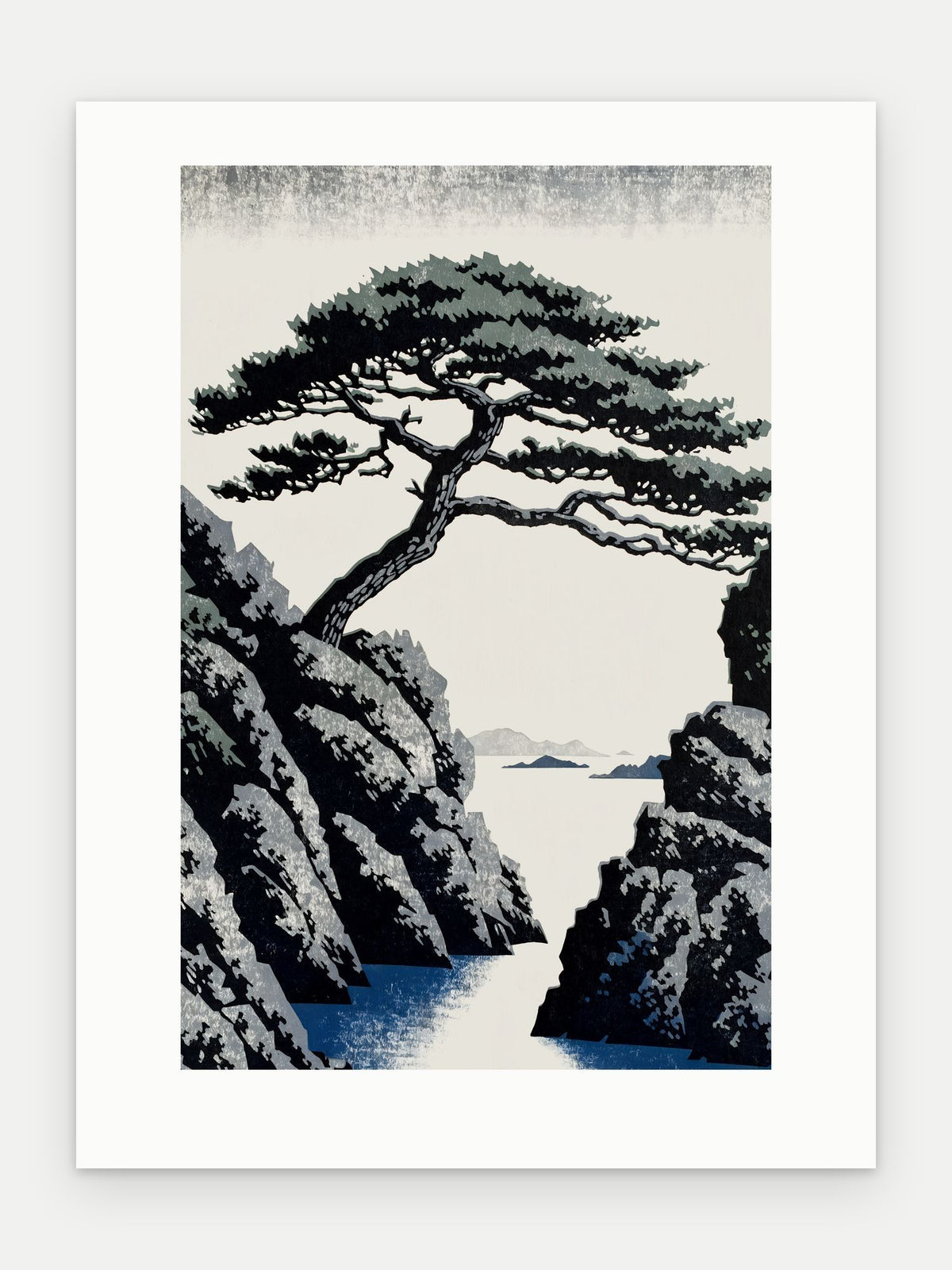 Plakat Sosna bez oprawy, z passe-partout, format 30 × 40 cm