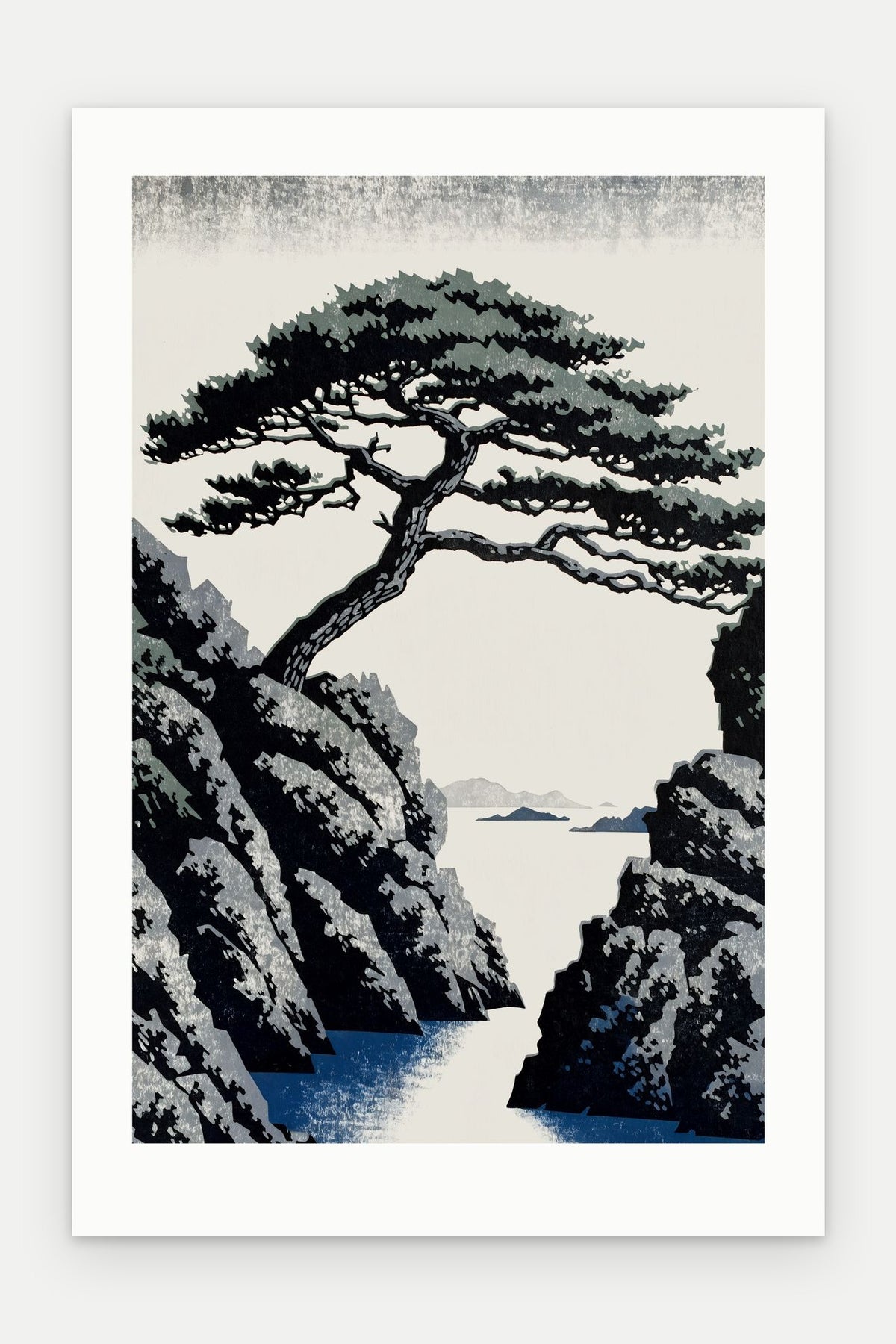 Plakat Sosna bez oprawy, z passe-partout, format 40 × 60 cm
