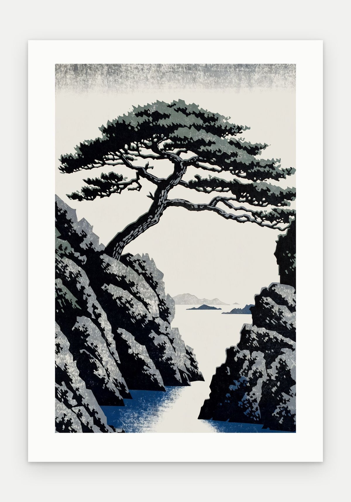 Plakat Sosna bez oprawy, z passe-partout, format 70 × 100 cm