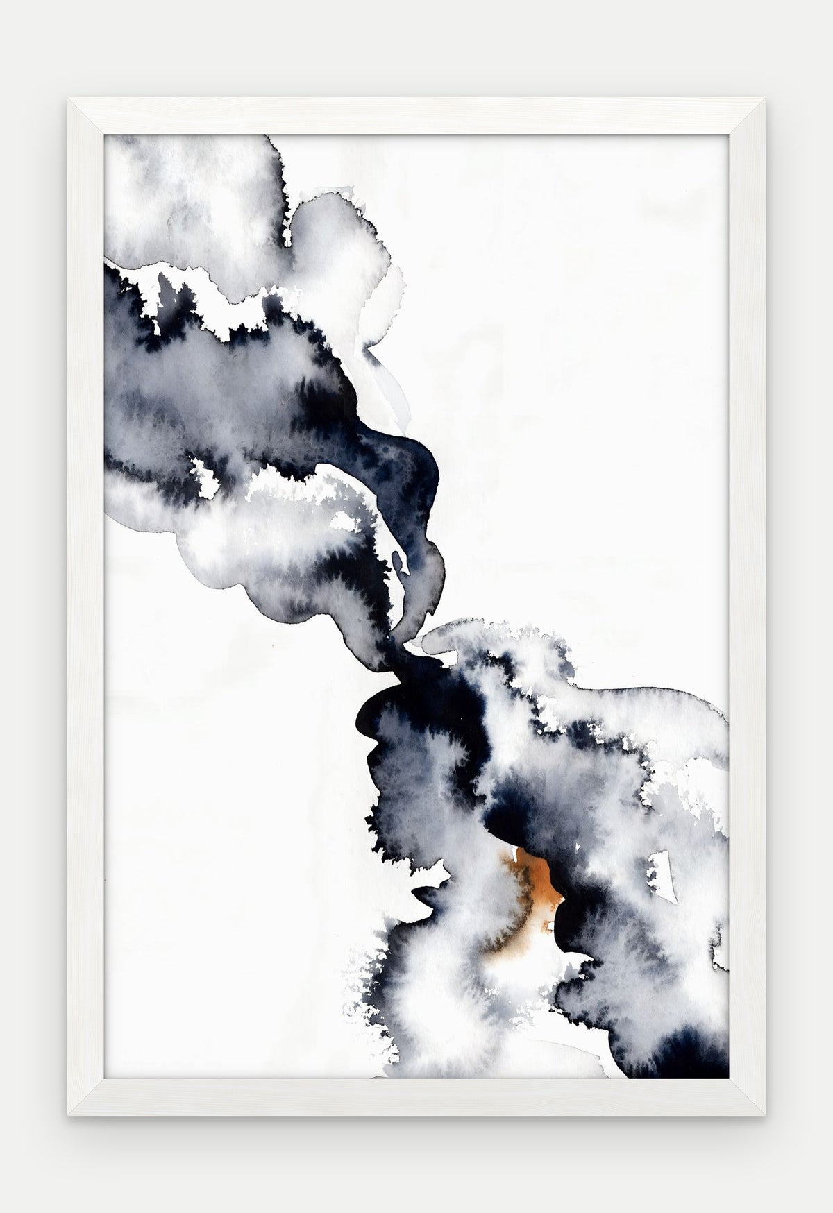 Plakat Splot w ramie, oprawa: drewno białe, format 40 × 60 cm