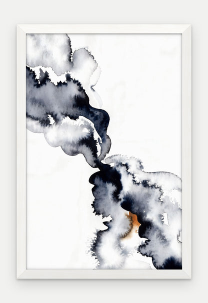 Plakat Splot w ramie, oprawa: drewno białe, format 40 × 60 cm