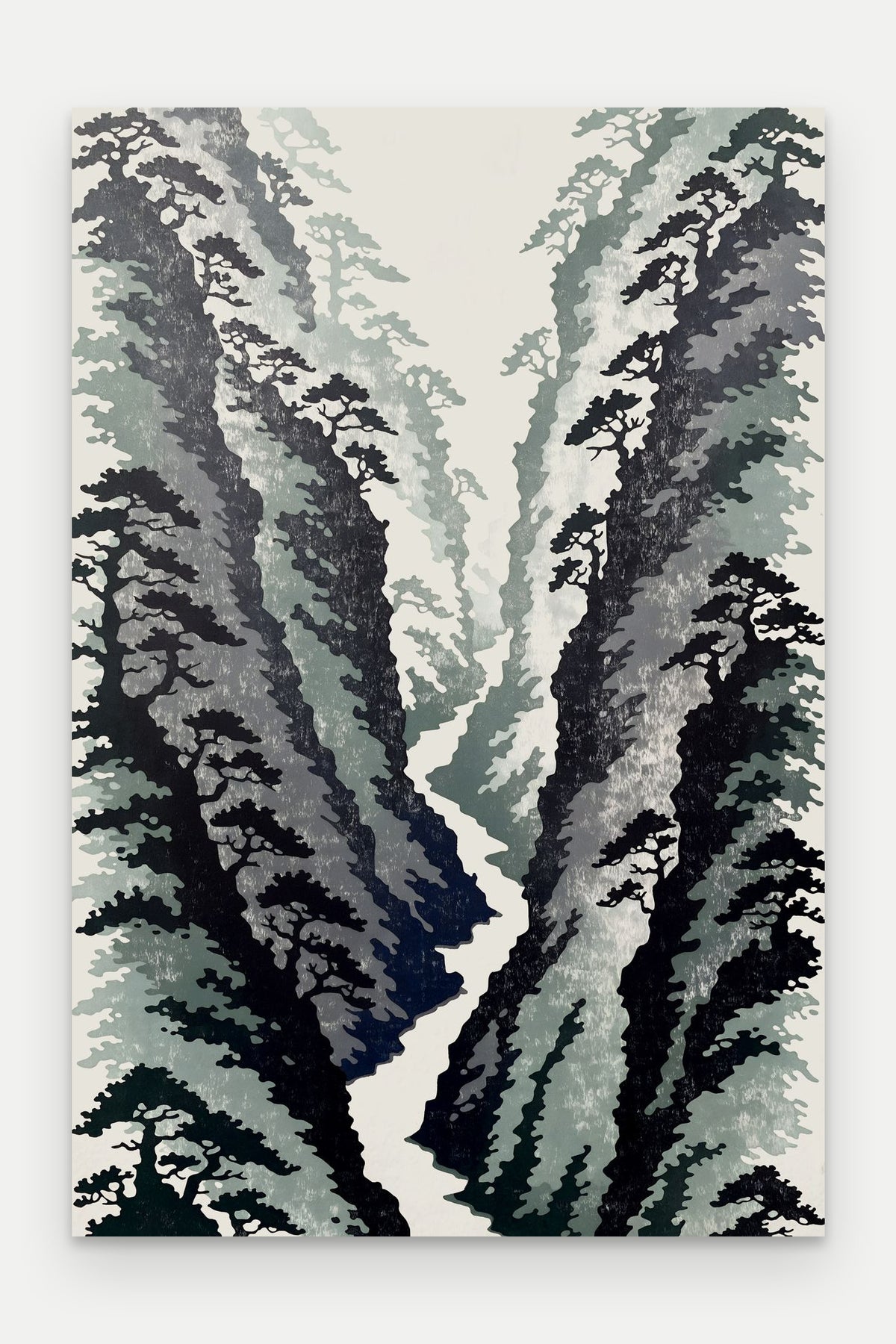 Obraz na płótnie Wąwóz na blejtramie, bez ramy, format 40 × 60 cm